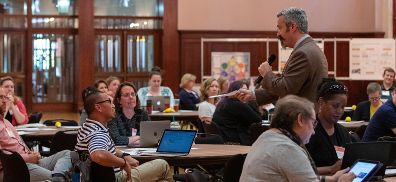 Tom speaking at the University of Texas at Austin in 2019